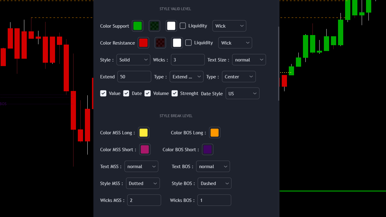 Level Style and Colors